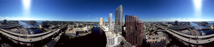 Trump Tower Tampa panoramic view, Floors 20-29